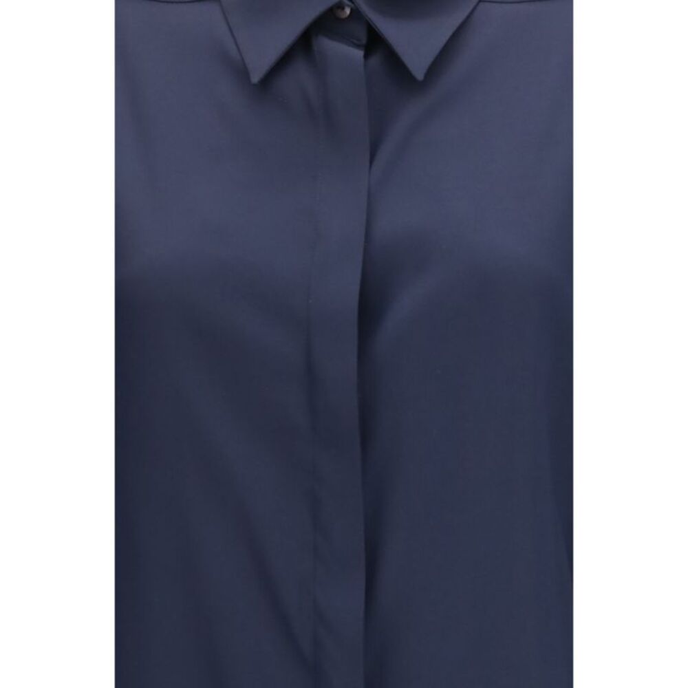 Ella Women Silk Shirt With Back Gathering - Picture 3 of 3